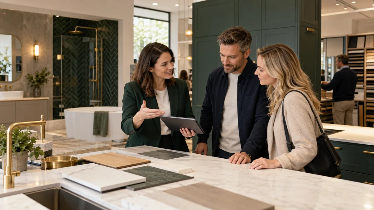 Discussing Project Budgets Before a Showroom Consultation